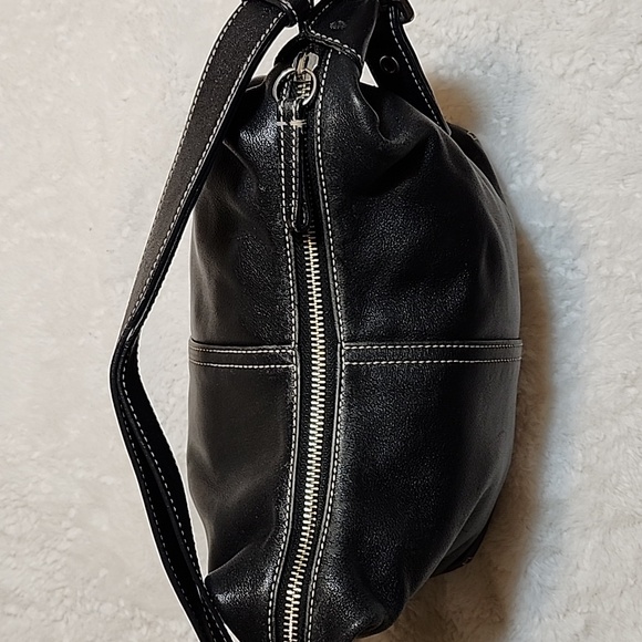 Coach Y2K Legacy Elegant Black Leather Convertible Crossbody Hobo Bag 9566 - Picture 16 of 16